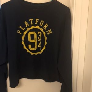 Harry Potter themed cropped sweater.